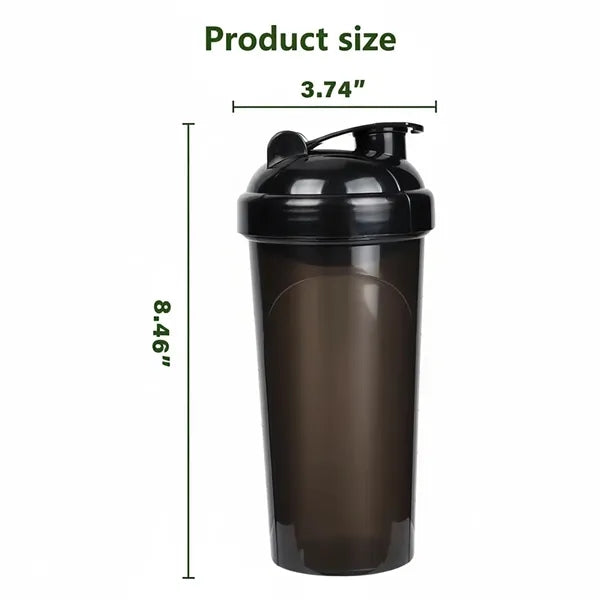 Translucent Sports Shaker Bottle - 24 oz
