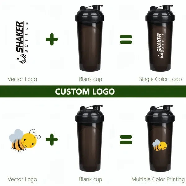 Translucent Sports Shaker Bottle - 24 oz