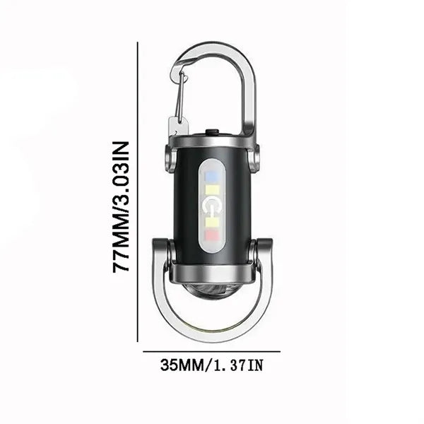 Multi-Functional Mini Keychain Light
