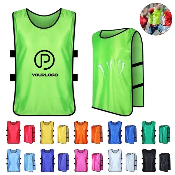 Scrimmage vests sport soccer practice jersey for adult youth