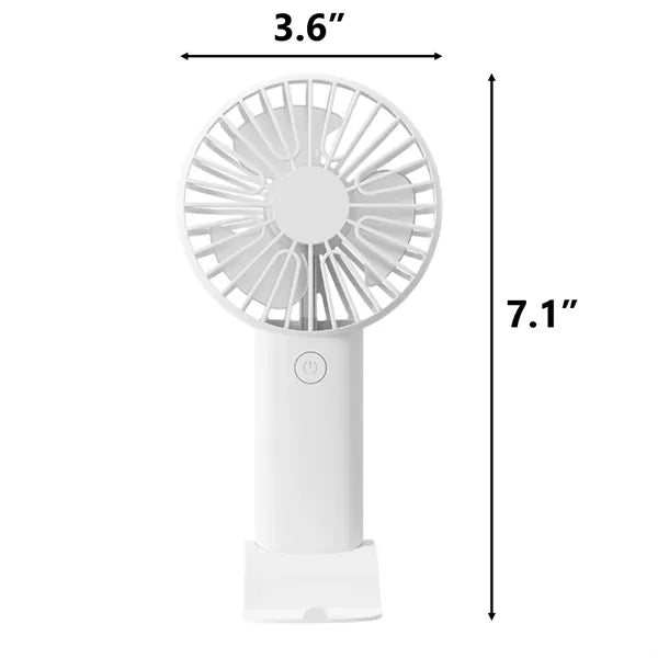 Compact Mini Fan with Integrated Phone Stand
