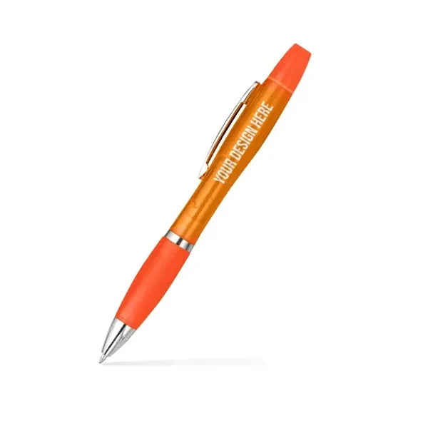 Twin-Write Pen With Highlighter