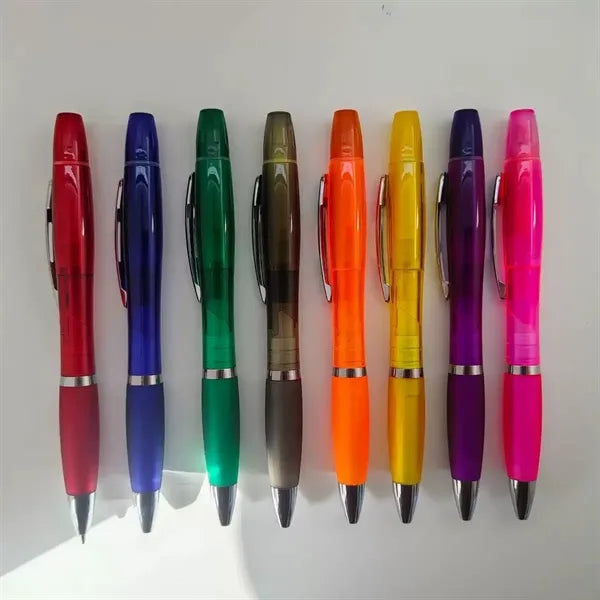 Twin-Write Pen With Highlighter