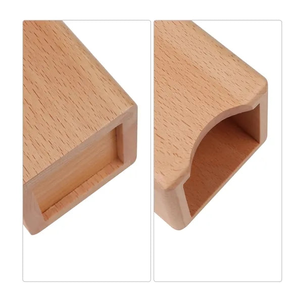 Square Wooden Pen Holder For Desk 3"x3"x4"