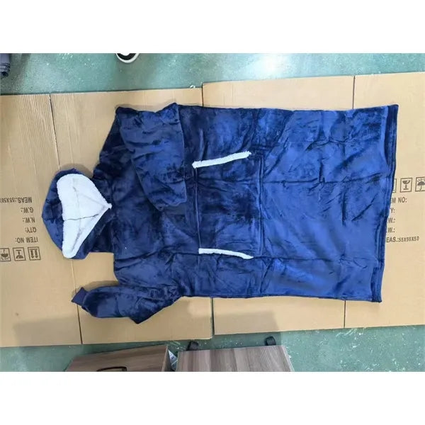 Fleece Hoodie Wearable Blanket