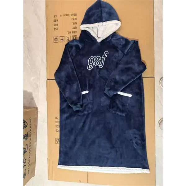 Fleece Hoodie Wearable Blanket