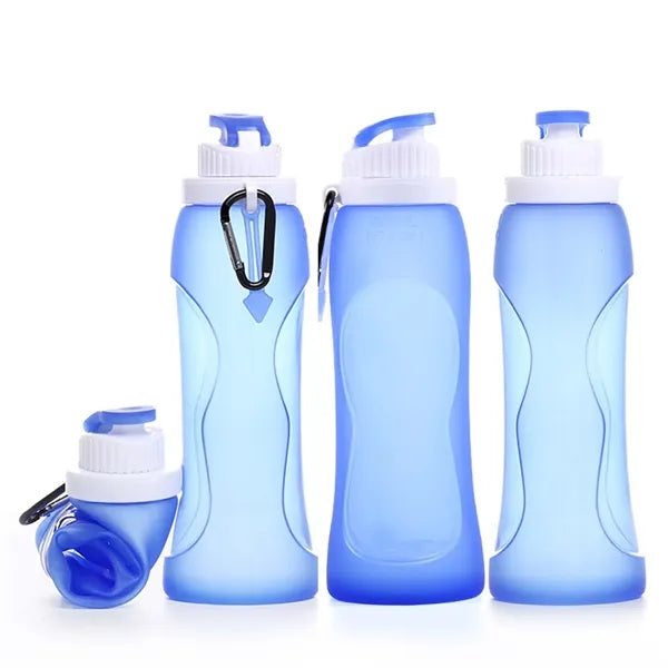 17 oz Silicone Collapsible Water Bottle