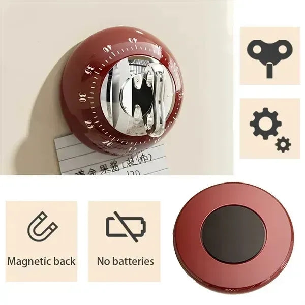 Retro Kitchen Magnetic Mechanical Timer
