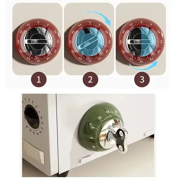 Retro Kitchen Magnetic Mechanical Timer