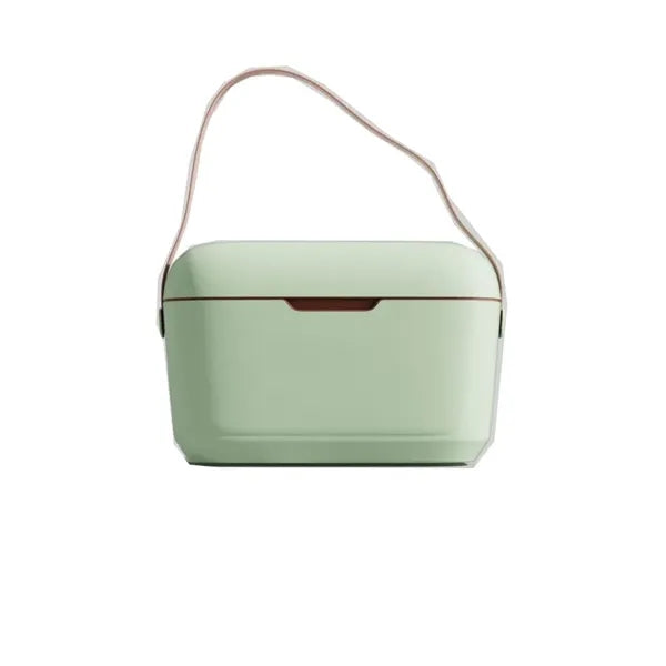 Portable 12L Vintage Insulated Cooler Lunch Box with Handle