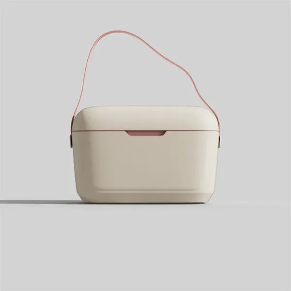 Portable 12L Vintage Insulated Cooler Lunch Box with Handle