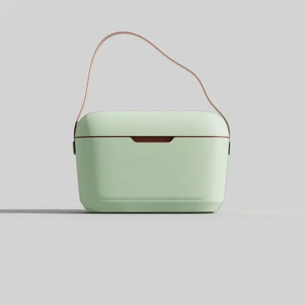 Portable 12L Vintage Insulated Cooler Lunch Box with Handle