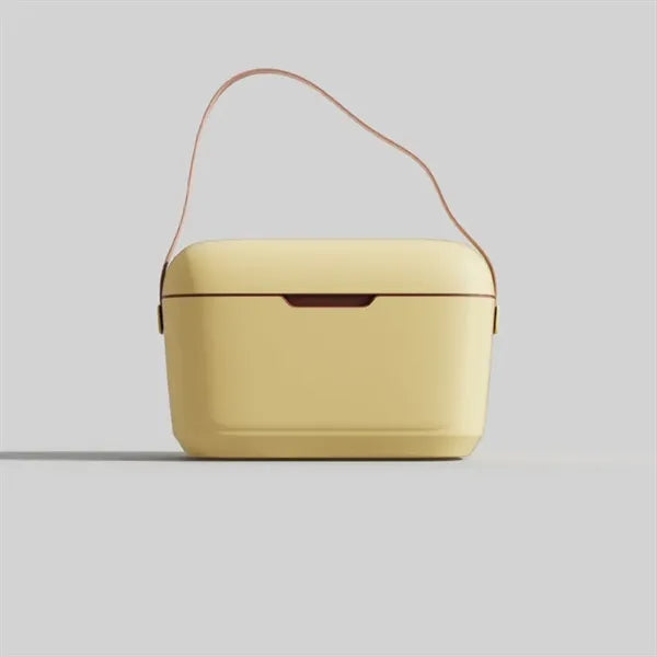 Portable 12L Vintage Insulated Cooler Lunch Box with Handle