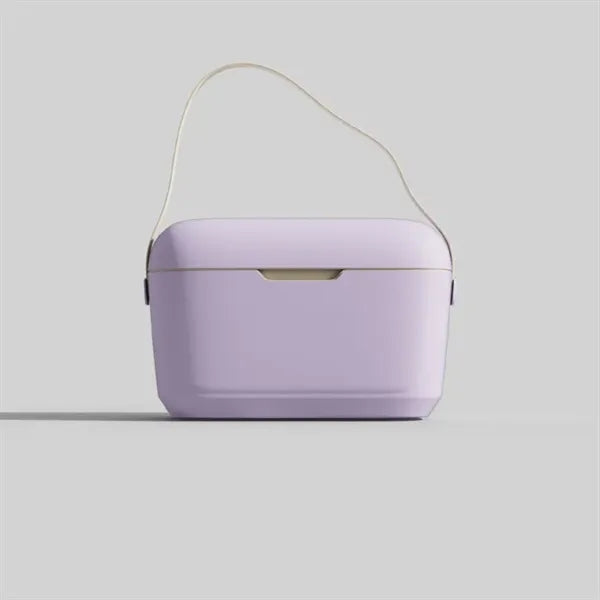Portable 12L Vintage Insulated Cooler Lunch Box with Handle
