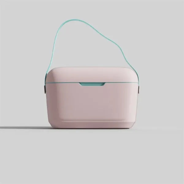 Portable 12L Vintage Insulated Cooler Lunch Box with Handle