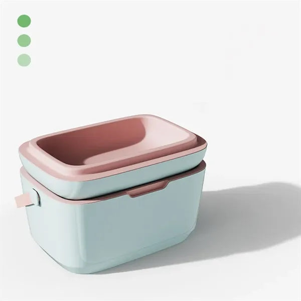 Portable 12L Vintage Insulated Cooler Lunch Box with Handle