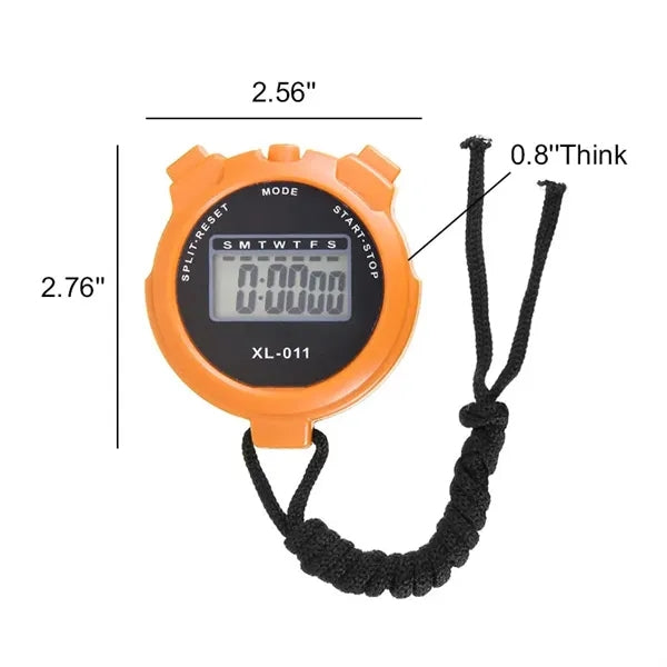 Multi-functional outdoor digital stopwatch with lanyard