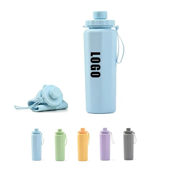 Collapsible Silicone Sport Water Bottle