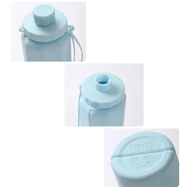 Collapsible Silicone Sport Water Bottle