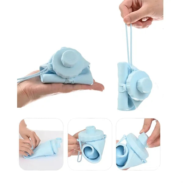 Collapsible Silicone Sport Water Bottle