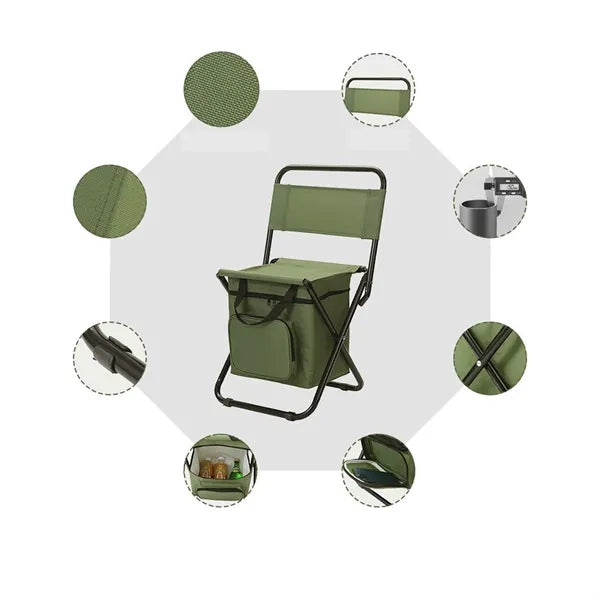 Folding Stool Backpack Chair