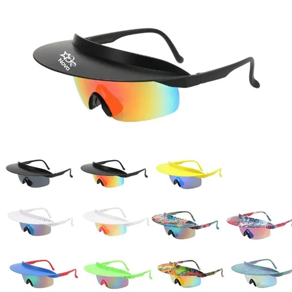 Outdoor Travel Cycling Unisex Visor Sports Hat Sunglasses