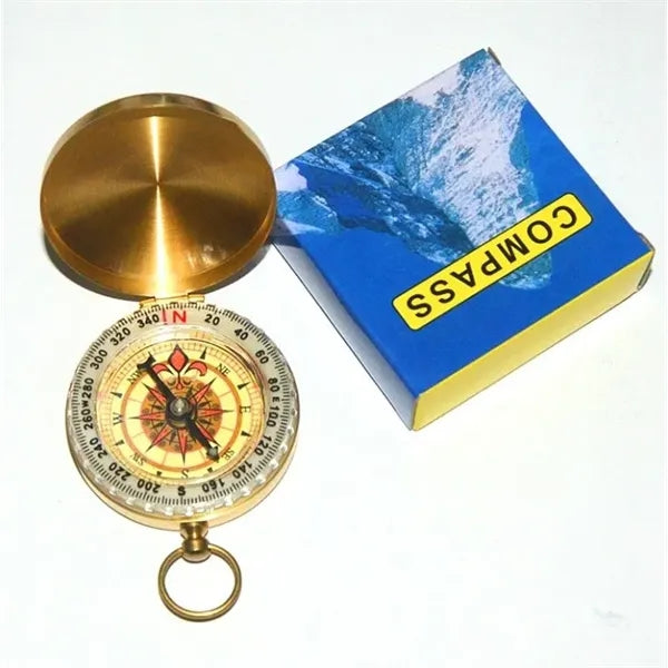 Copper Luminous Compass with Cover