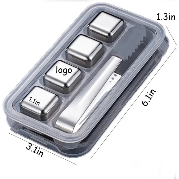 Stainless Steel Ice Cube Set