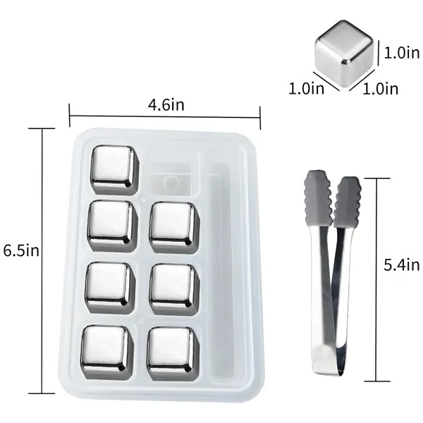 Stainless Steel Ice Cube Set