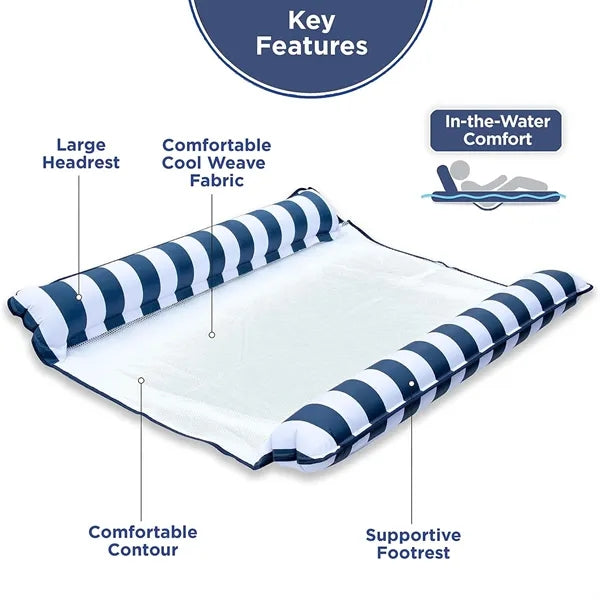 Portable Two-tube Inflatable Floating Bed