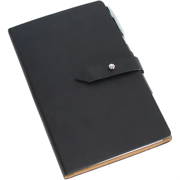PU Leather Notebook w/Sticky Notes