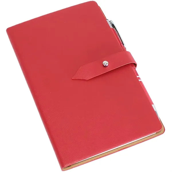 PU Leather Notebook w/Sticky Notes