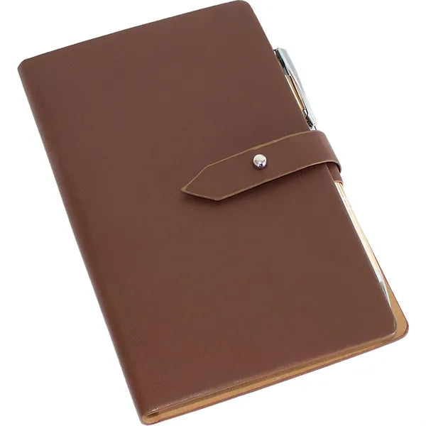 PU Leather Notebook w/Sticky Notes