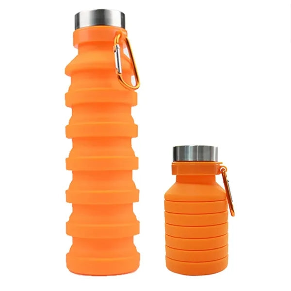 19 Oz. Outdoor Foldable Silicone Telescopic Water Bottle