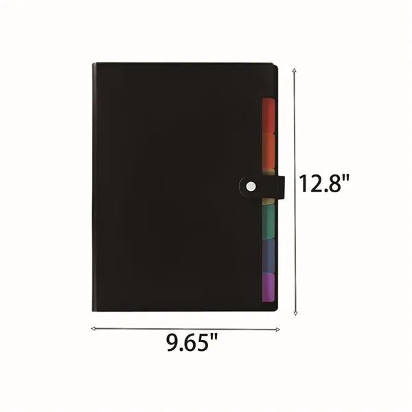 PP Rainbow 7-Compartment Office File Folder