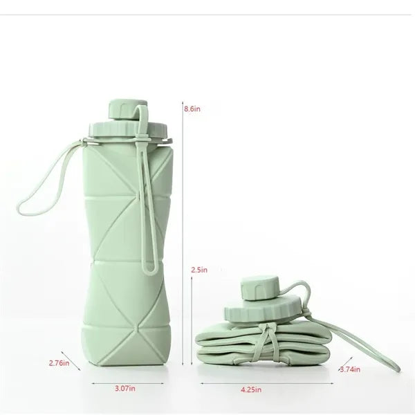 Food Grade Silicone Collapsible Water Cup, Portable Foldable