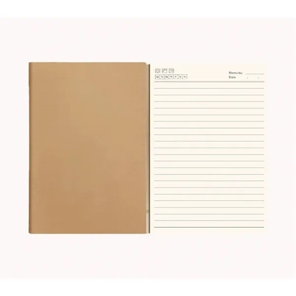 A5 Kraft Paper Notebook Thick Sewn Binding Custom Logo Engra