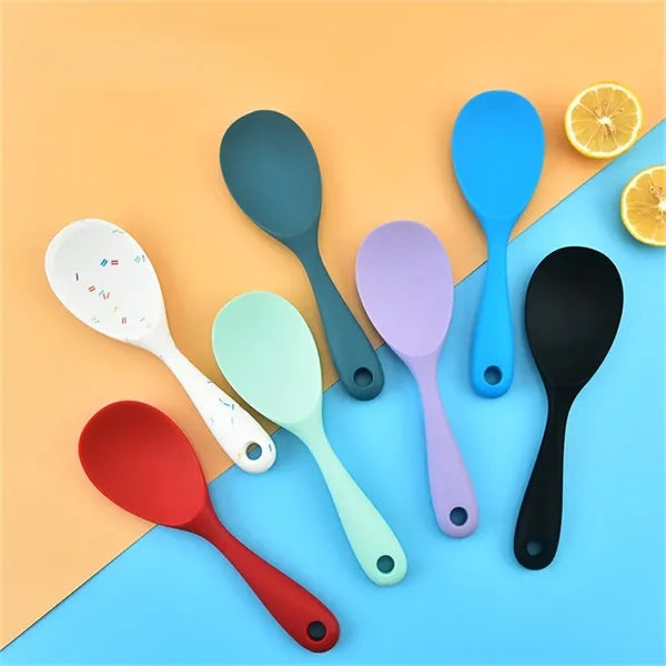 8.8in Colorful Silicone Rice Spoon Non Stick for Kitchen