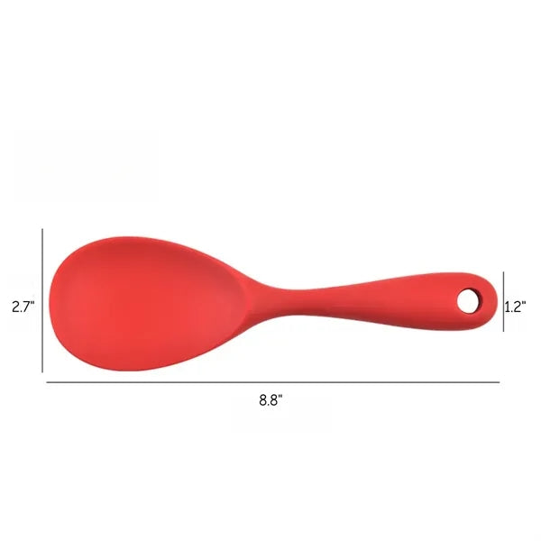 8.8in Colorful Silicone Rice Spoon Non Stick for Kitchen