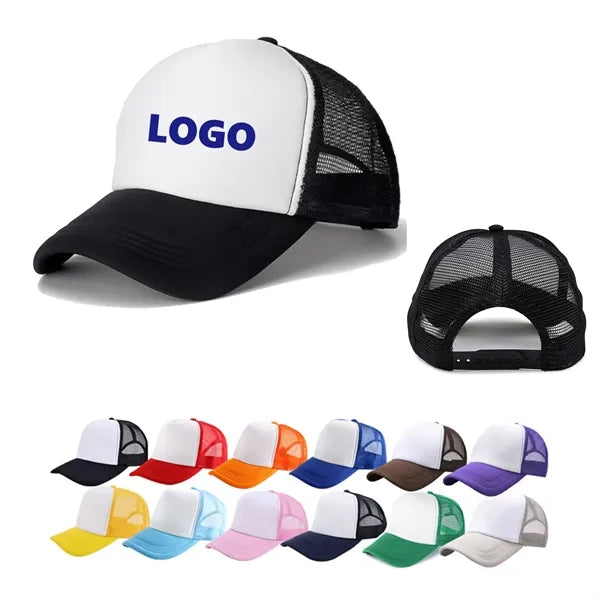 5 Panel Foam Mesh Trucker Cap