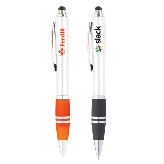 Blitz Silver Twist Action Stylus Ballpoint