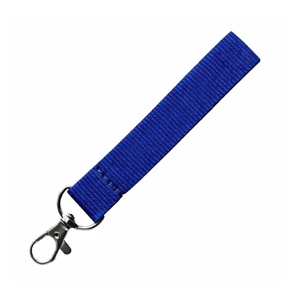 Polyester Wrist Lanyard Keychain with Lobster Claw Clip