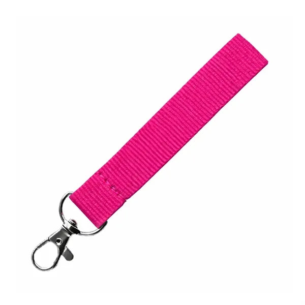 Polyester Wrist Lanyard Keychain with Lobster Claw Clip