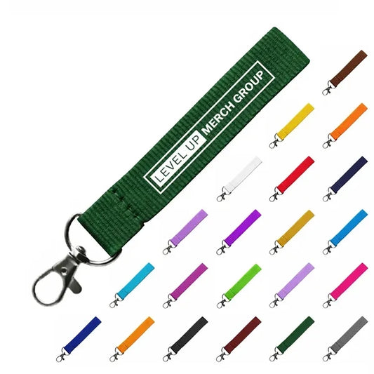 Polyester Wrist Lanyard Keychain with Lobster Claw Clip