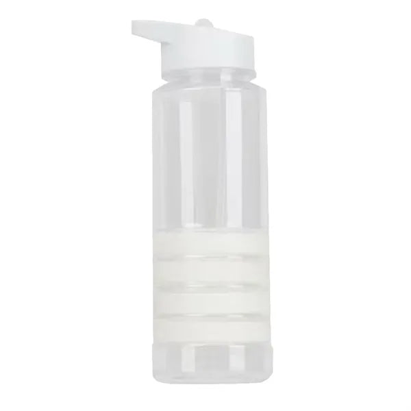 28 oz Clear Water Bottle with Straw Lid