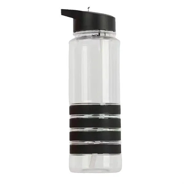 28 oz Clear Water Bottle with Straw Lid