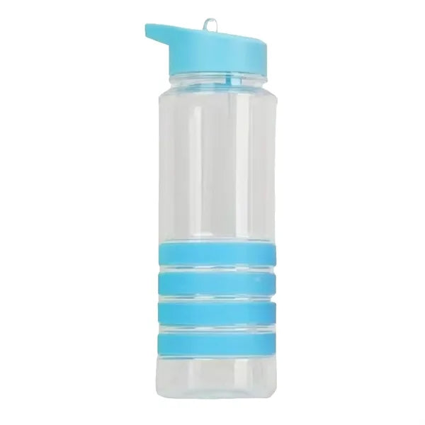28 oz Clear Water Bottle with Straw Lid