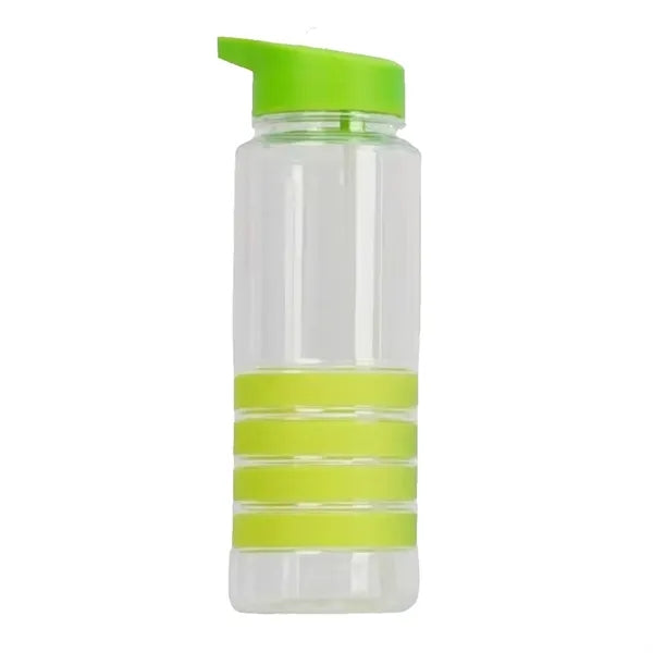 28 oz Clear Water Bottle with Straw Lid
