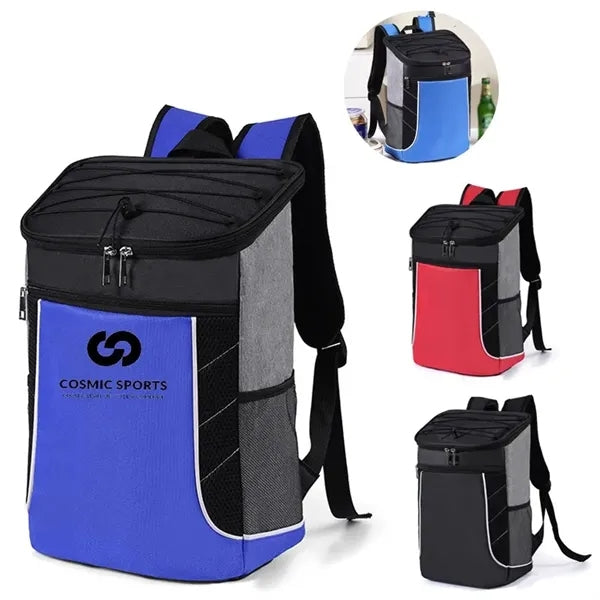 Backpack PEVA Lining Insulated Cooler Bag (12.5"W X 16.5")