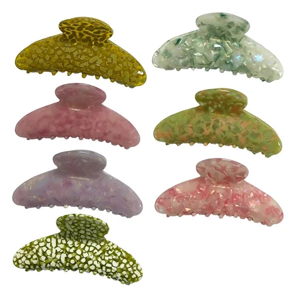 4.13Inch Large Acetate Women Green Color Hair Clip